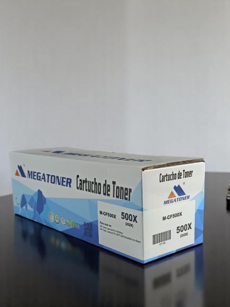 Tóner HP 202X (CF500X) Compatible con HP M254, M281 | Megatoner