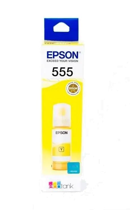 Botella de Tinta Epson 555 Amarillo T555420-AL 70 ml L8160 L8180 | Original