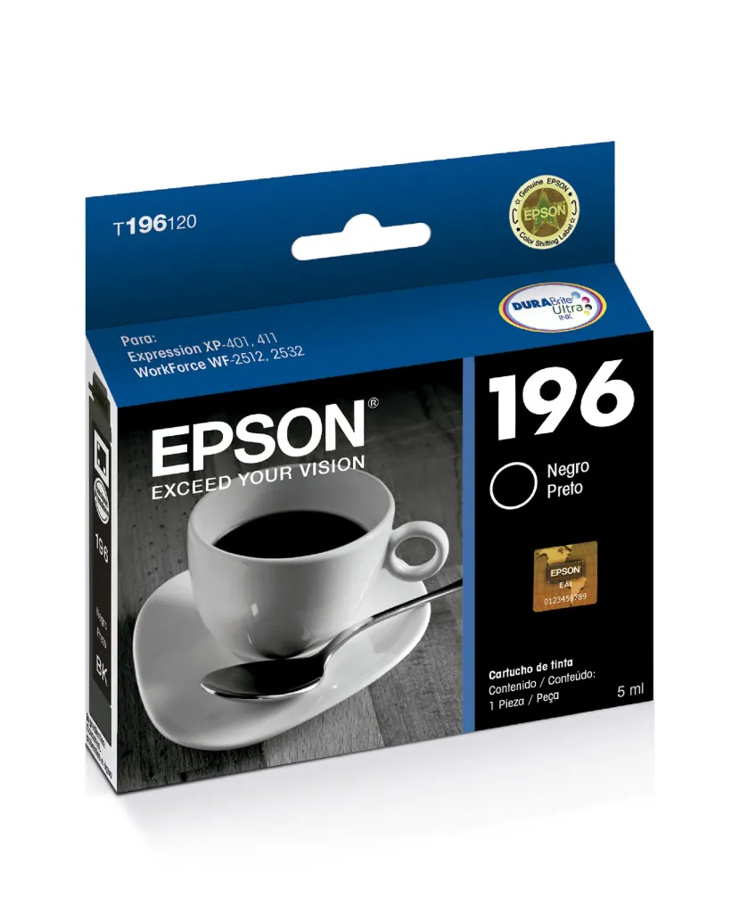 Cartucho de Tinta Epson T196120 Black | Original
