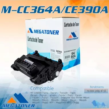 Cartucho MEGATONER M-CC364A/CE390A (64A/90A)