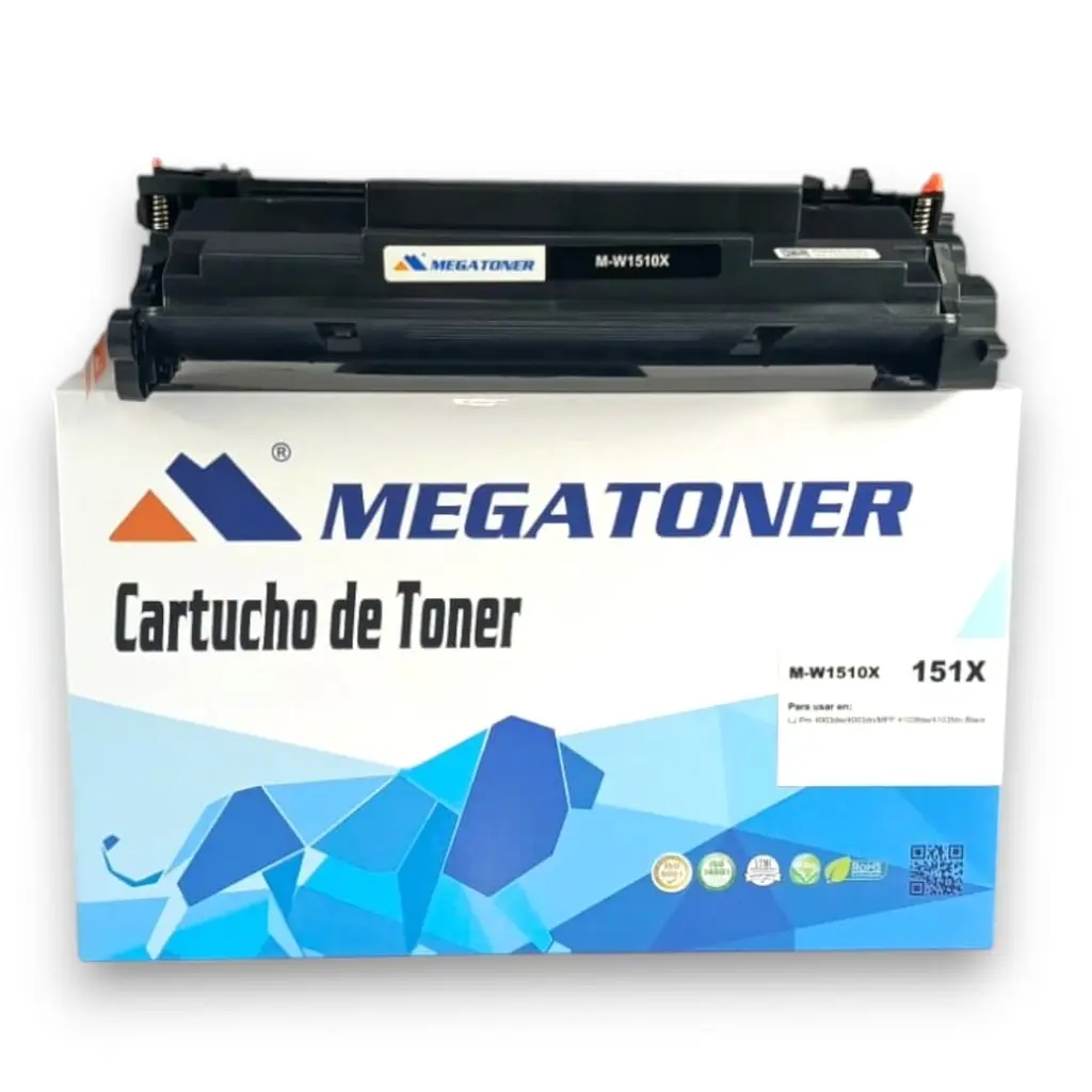 Tóner HP 151X Negro Con Chip W1510X Compatible con HP 4003, HP 4103 | Megatoner