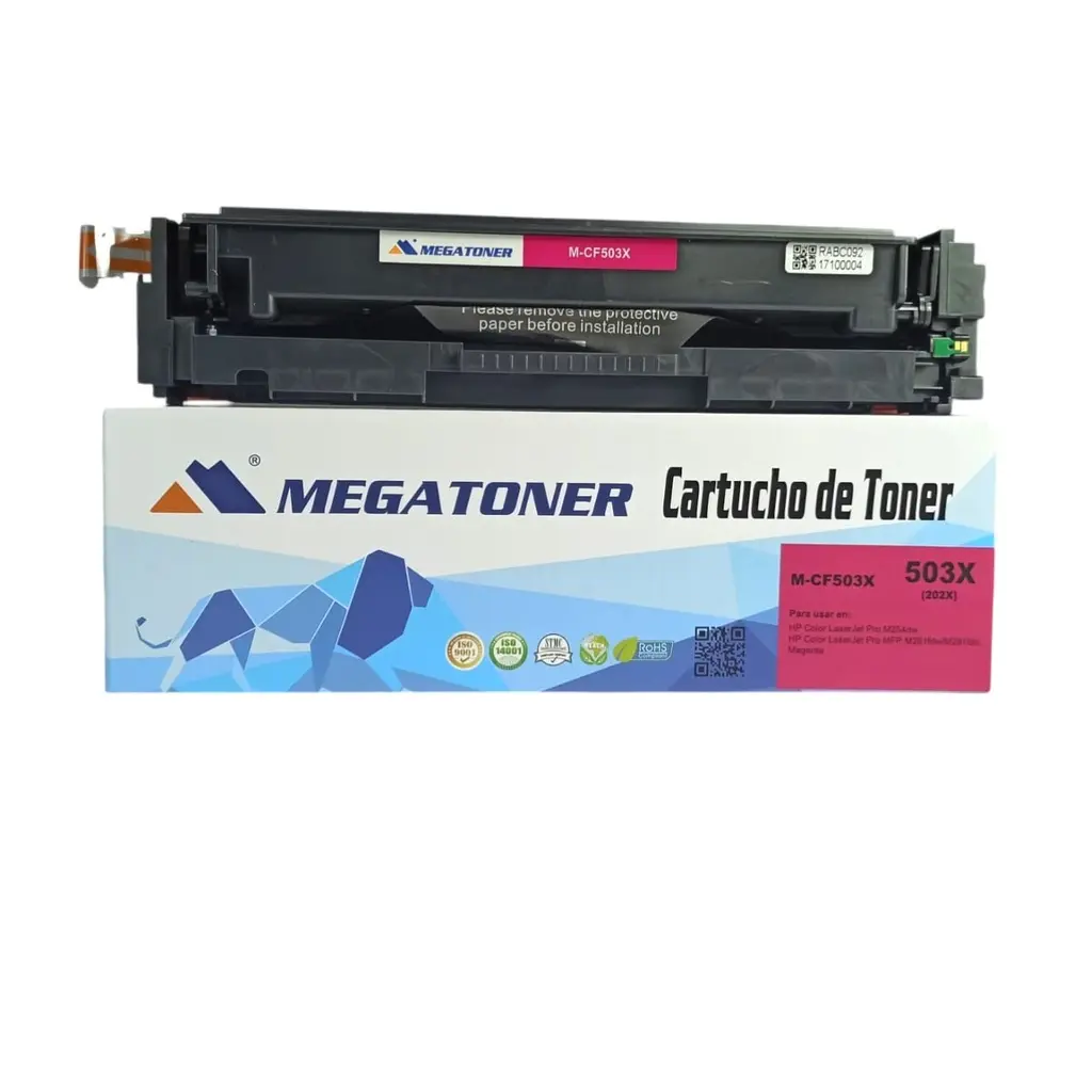 Tóner HP 202X Magenta Con Chip CF503X Compatible con HP M254, M281 | Megatoner