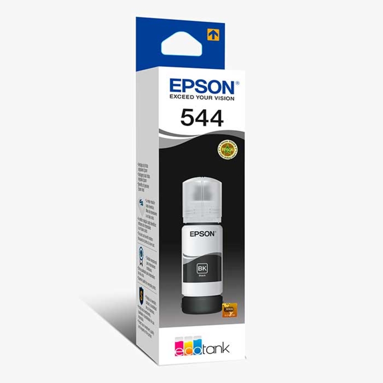 Botella de Tinta Epson 544 Negra (T544120) 65 ml  L3150 L3110 L3160 L5190 | Original