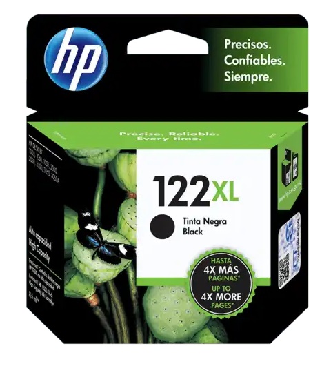 Cartucho de Tinta HP 122XL Negra (CH563HL) - Original