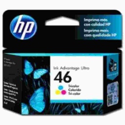 Cartucho de Tinta HP 46 Tricolor (CZ638AL) - Original