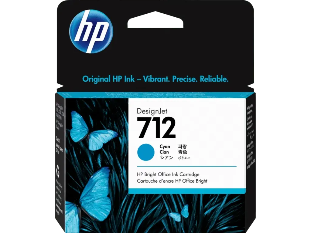 Cartucho de Tinta HP 712 Cian (3ED67A) | Original