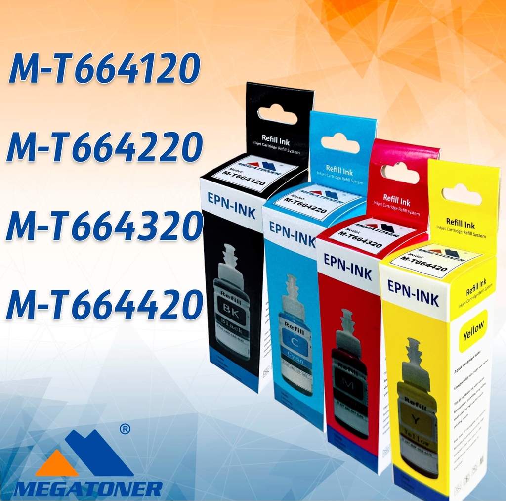 Kit Botellas de Tinta Epson M-T664 - MEGATONER