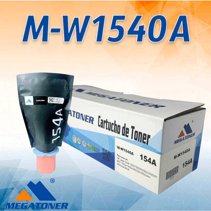 Kit de Recarga de Toner HP M-W1540A (154A) Negro - MEGATONER