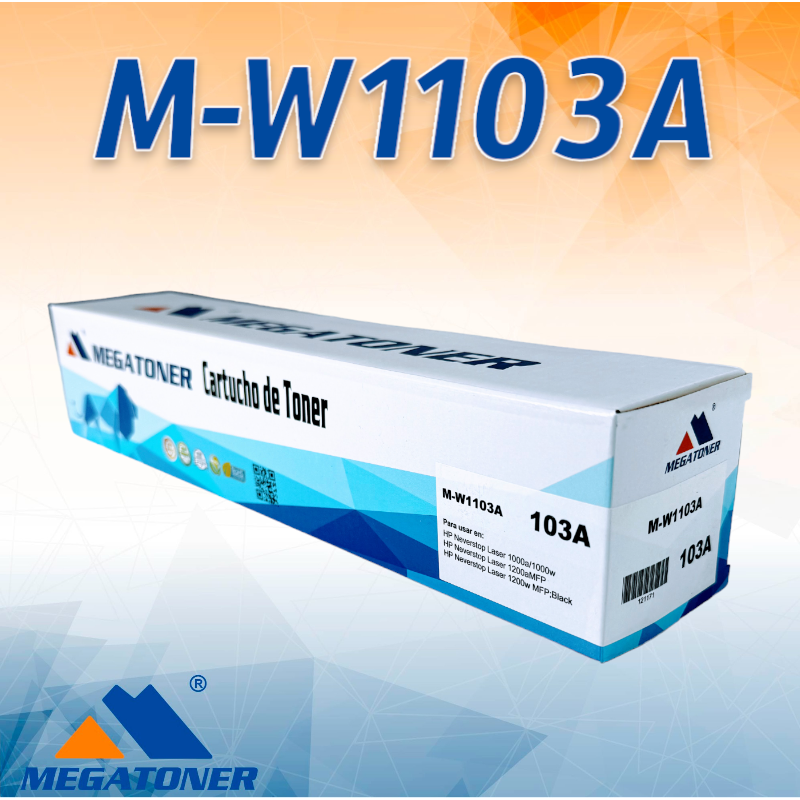 Kit de Recarga de Toner HP Neverstop Laser M-W1103A (103A) - MEGATONER