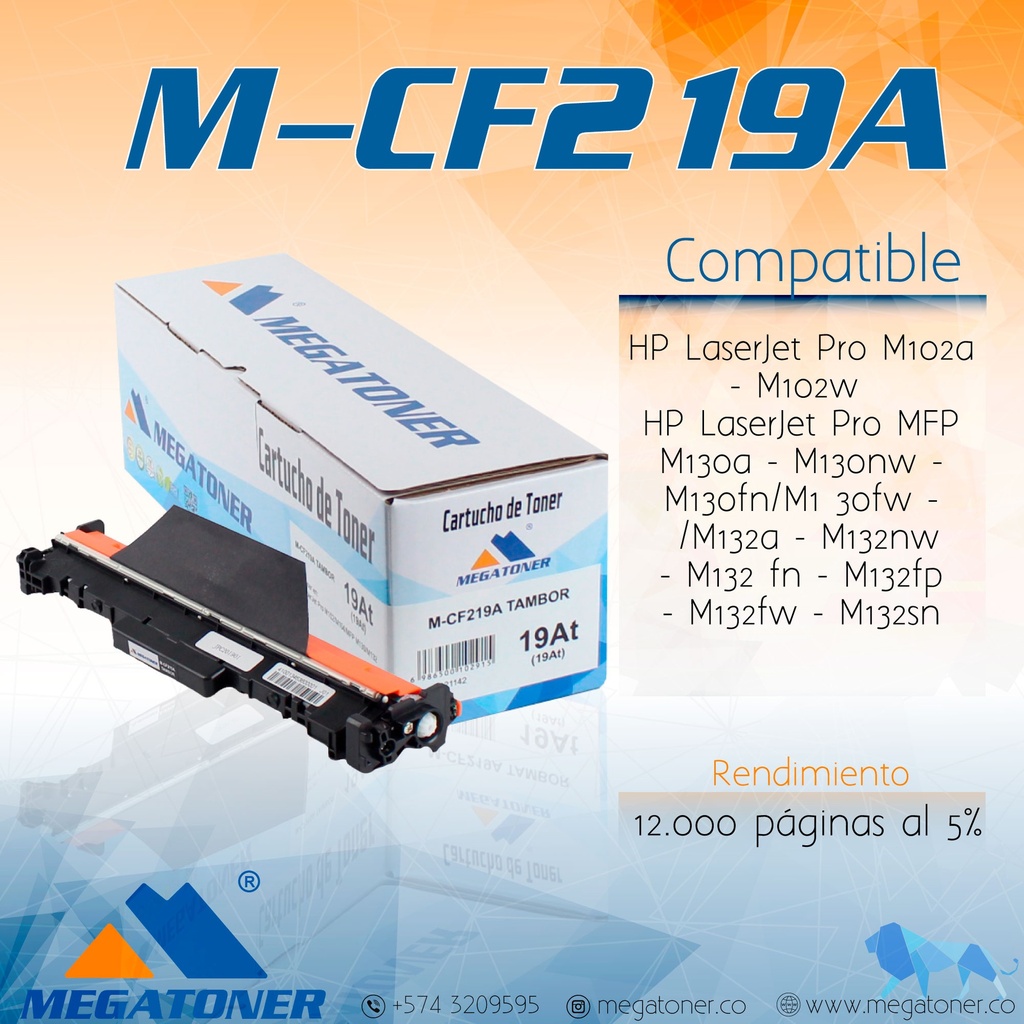 Tambor MEGATONER M-CF219A/CRG049