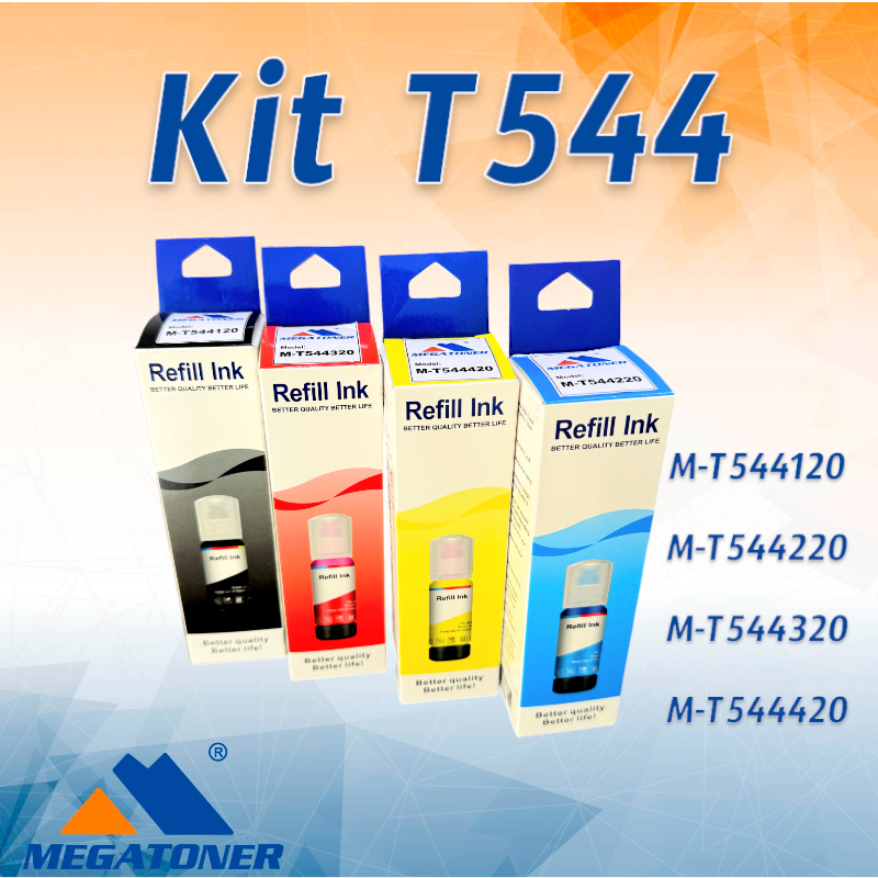 Kit Botellas de Tinta Epson M-T544120/M-T544220 M-T544320 M-T544420 - MEGATONER